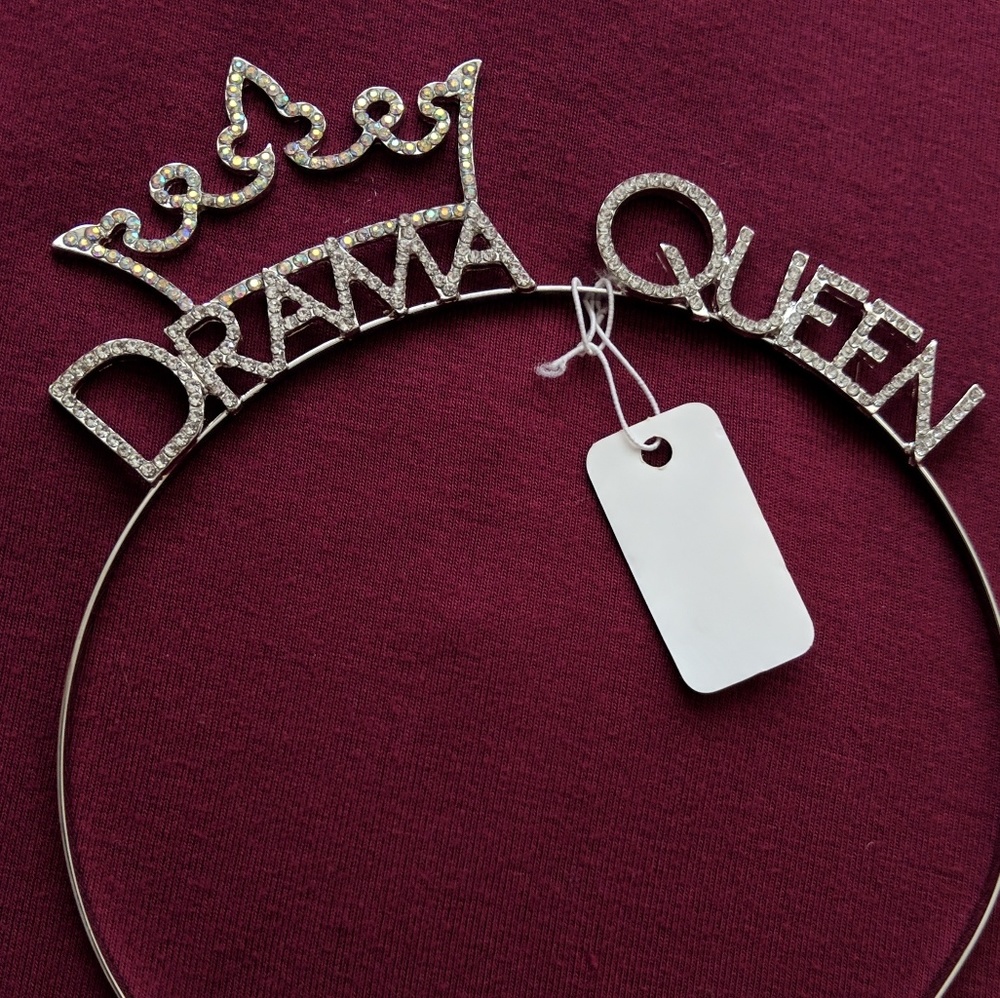 👑 'Drama Queen' Metal Headband 👑 NWT